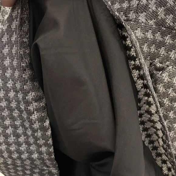 Isani For Target Black & Silver Feminine Retro Style Houndstooth Sleeveless - Picture 11 of 15